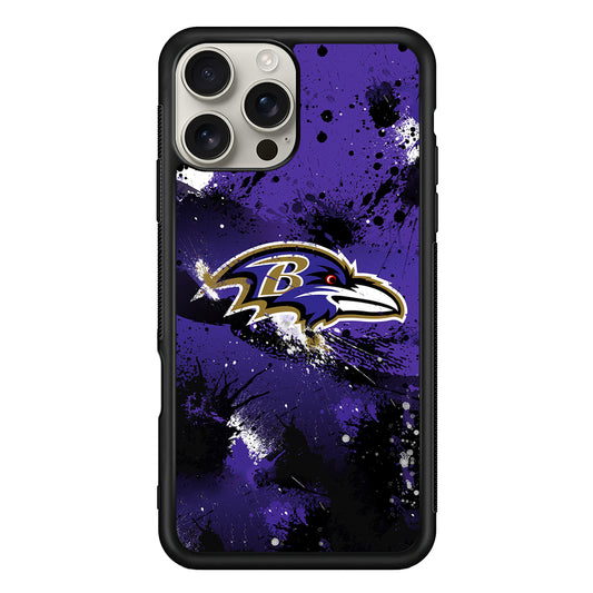 Baltimore Ravens Abstract iPhone 16 Pro Max Case | Stylish Protective Case for iPhone 16 Pro Max