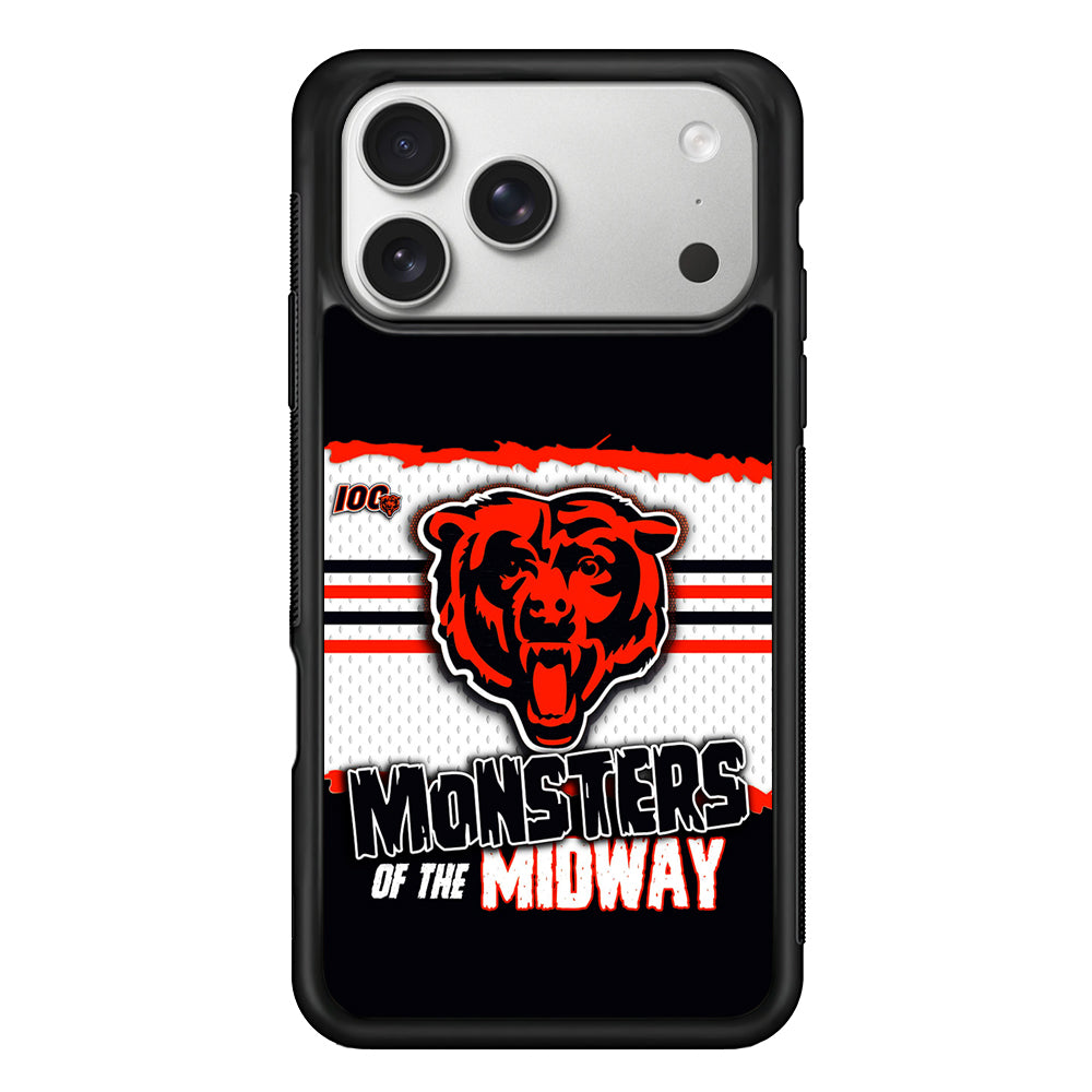 Chicago Bears Monsters Midway iPhone 17 Pro Case | Slim Rubber Case for iPhone 17 Pro