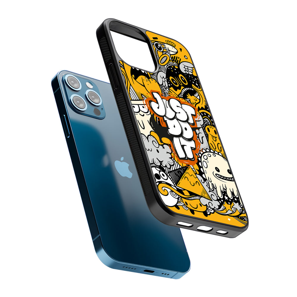 Nike Make Smile with Doodle 2D Rubber Phone Case | Slim Protective Phone Case