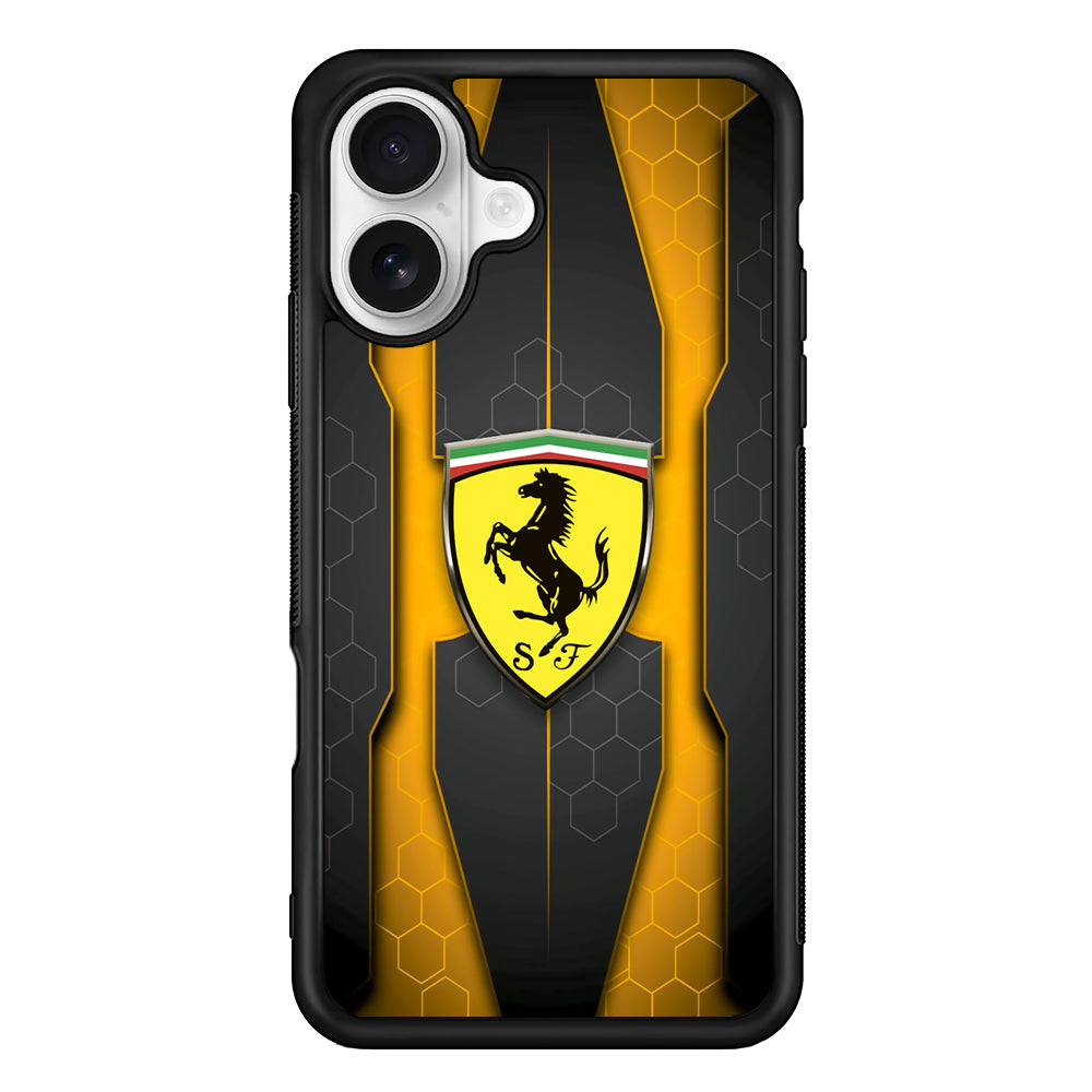 Ferrari Sweet Futuristic Shapes iPhone 16 Plus Case – Slim Fit Protective Phone Case