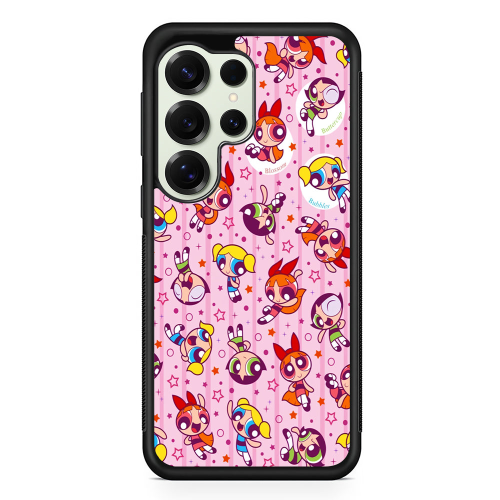 The Powerpuff Girls Cute Pattern Samsung Galaxy S25 Ultra Case | Durable Rubber Case for Samsung Galaxy S25 Ultra