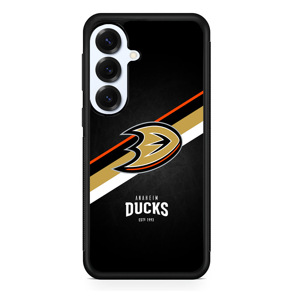 Anaheim Ducks Logo Samsung Galaxy S25 Plus Case | Slim Rubber Cover for Samsung Galaxy S25 Plus