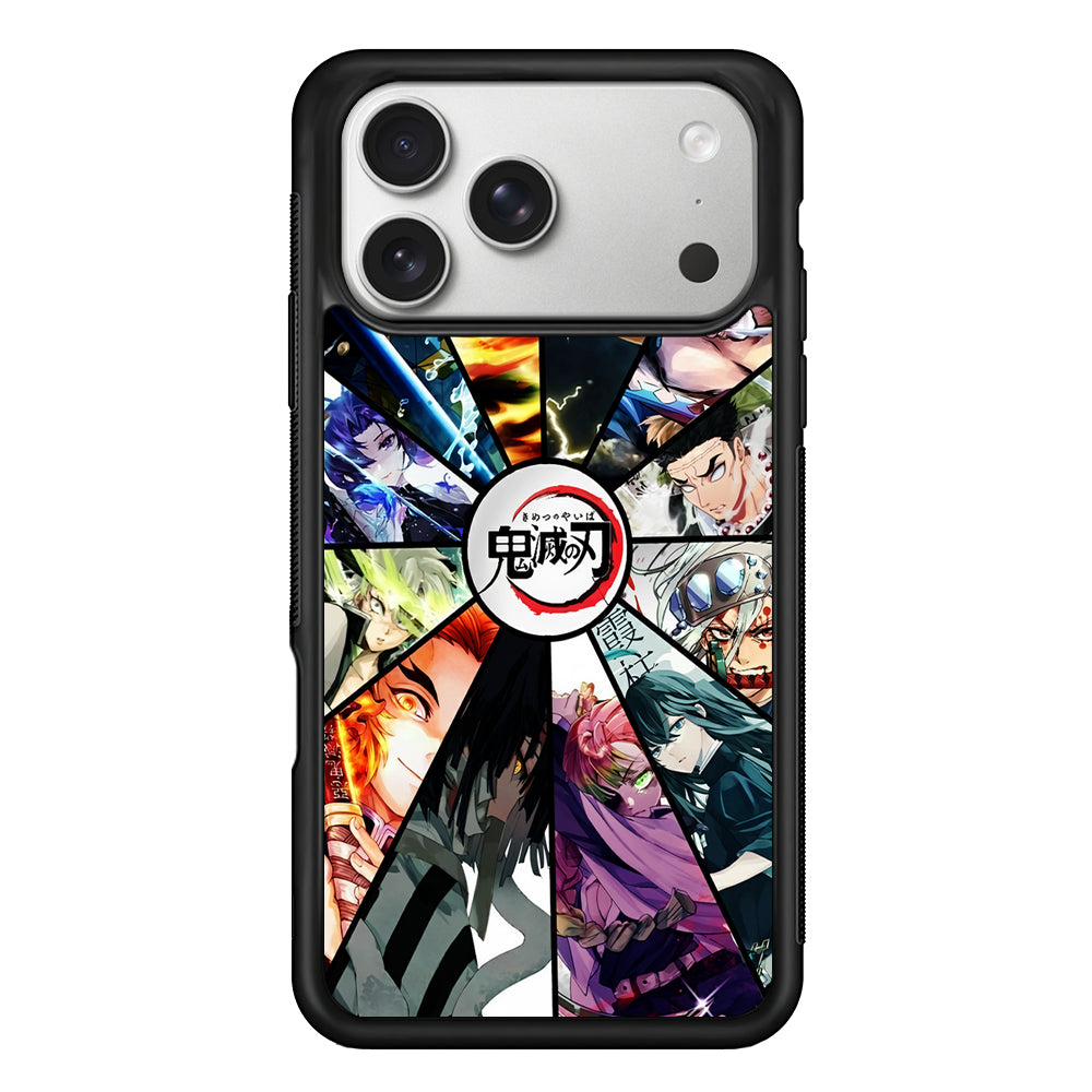 Kimetsu no Yaiba Collage iPhone 17 Pro Case | Slim Rubber Case for iPhone 17 Pro