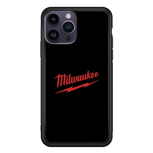 Milwaukee Tool Black Background iPhone 14 Pro Max Case | Slim Rubber Case for iPhone 14 Pro Max