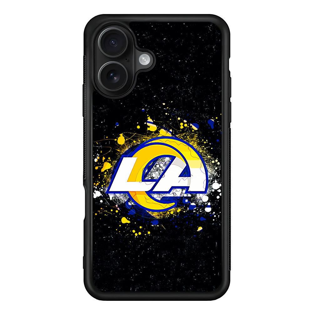 Los Angeles Rams Abstract iPhone 16 Case - Oxvistore