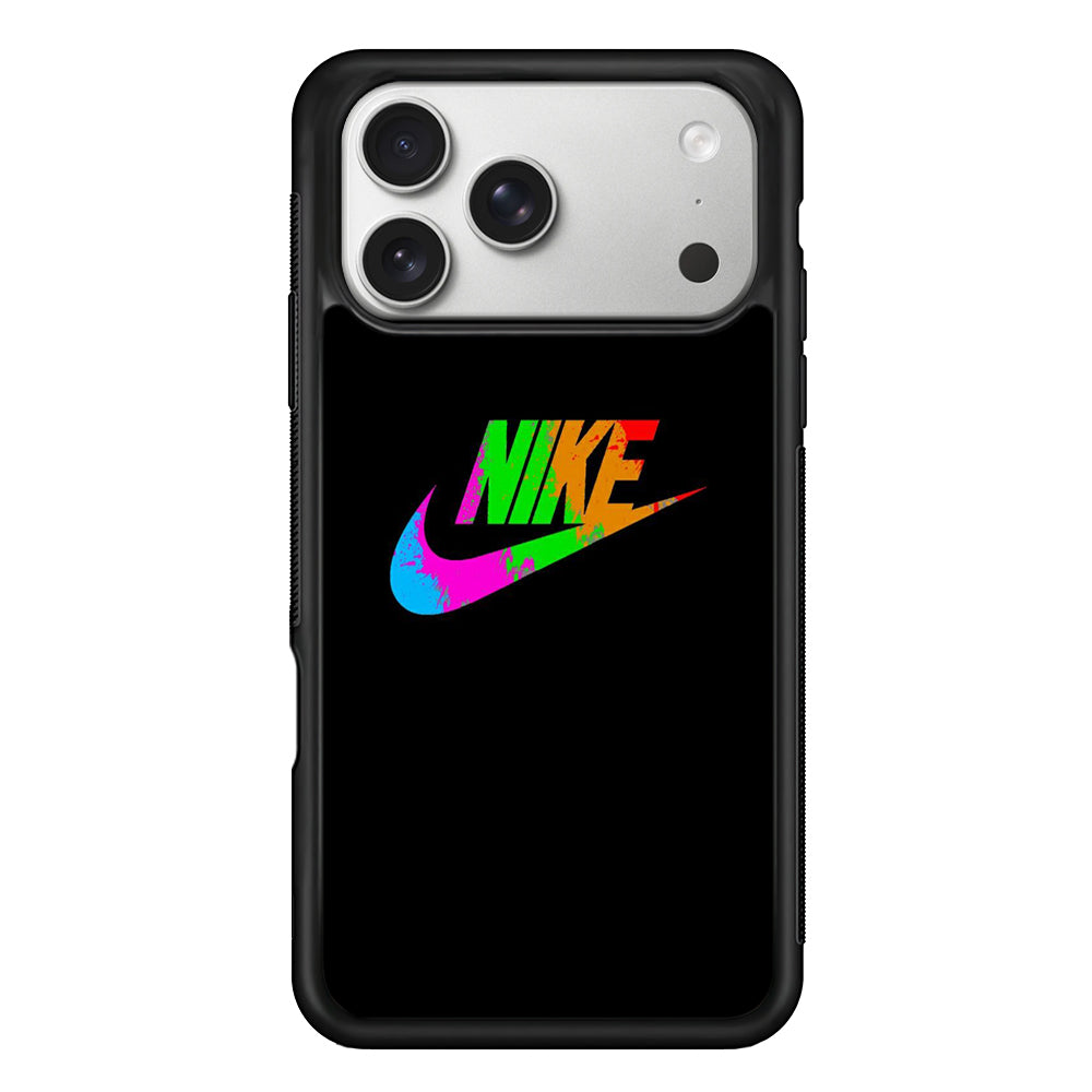 Nike Word Rainbow iPhone 17 Pro Case | Slim Protective Case for iPhone 17 Pro