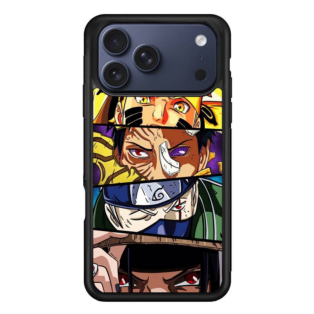 All Eyes Characters in Naruto iPhone 17 Pro Max Case | Slim Protective Cover for iPhone 17 Pro Max
