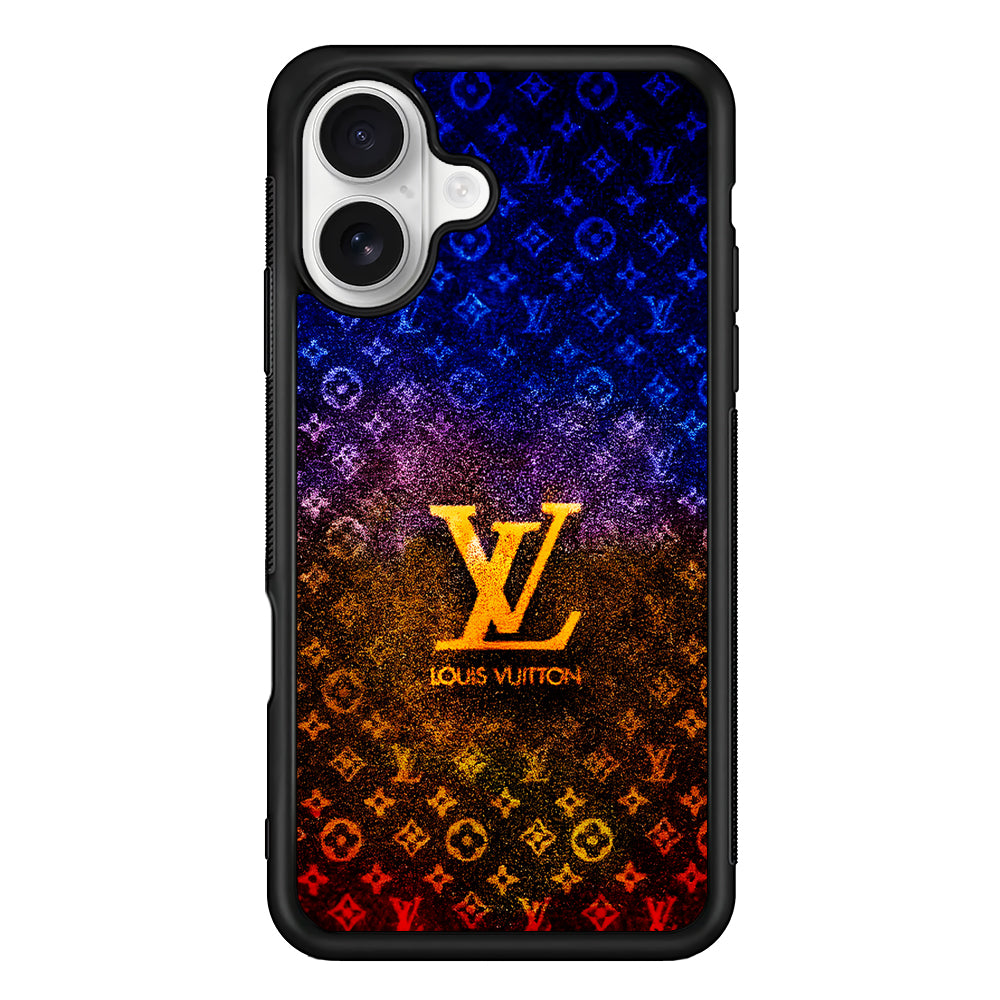 Louis Vuitton Abstract Colorful iPhone 16 Plus Case | Slim Rubber Case for iPhone 16 Plus