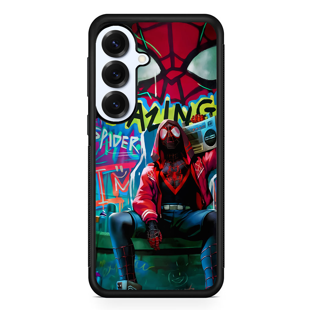 Spider-Man Hip Hop Style Samsung Galaxy S25 Plus Case | Slim Rubber Cover for Samsung Galaxy S25 Plus