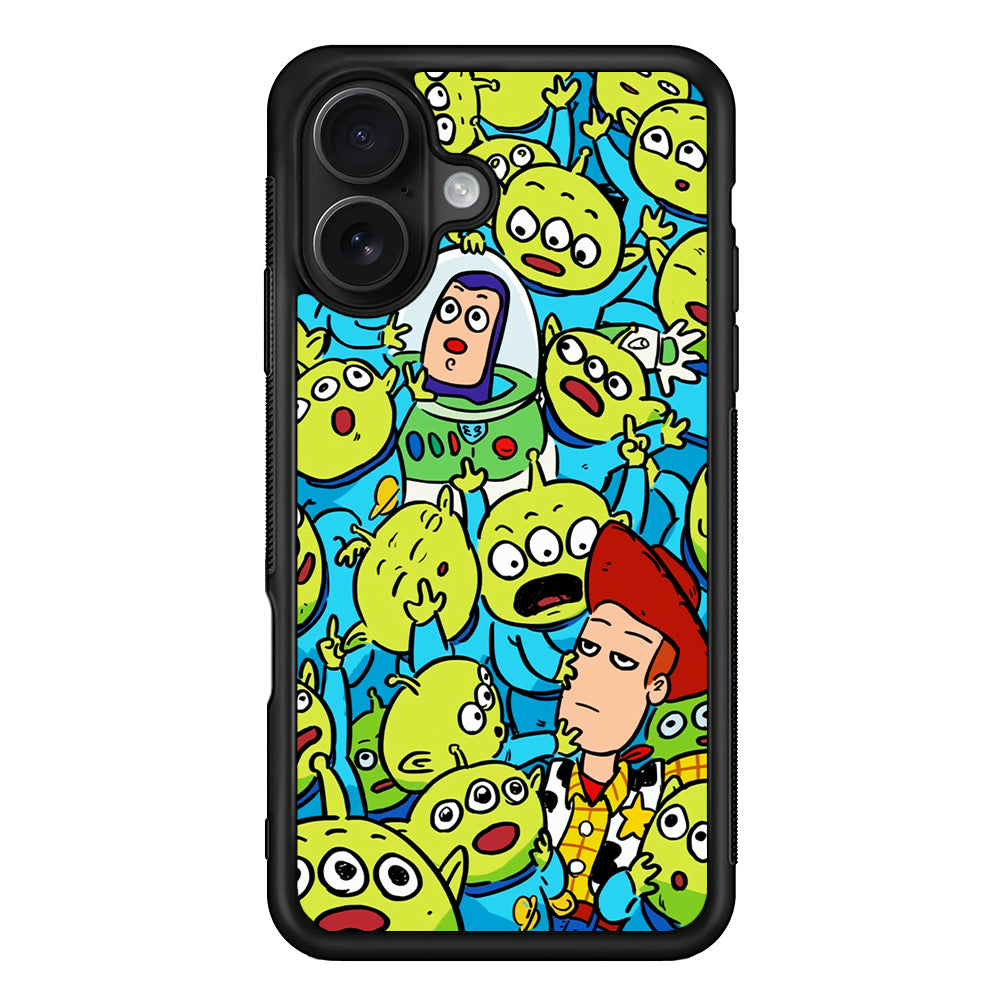 Toy Story and Aliens iPhone 16 Case - Oxvistore