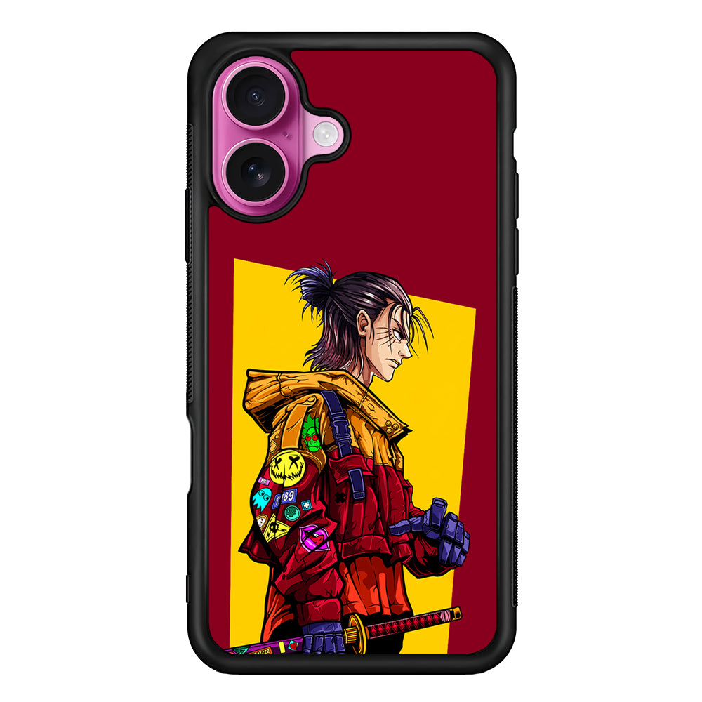 Eren Yeager Hype Samurai iPhone 17 Case | Slim Protective Rubber Phone Cover