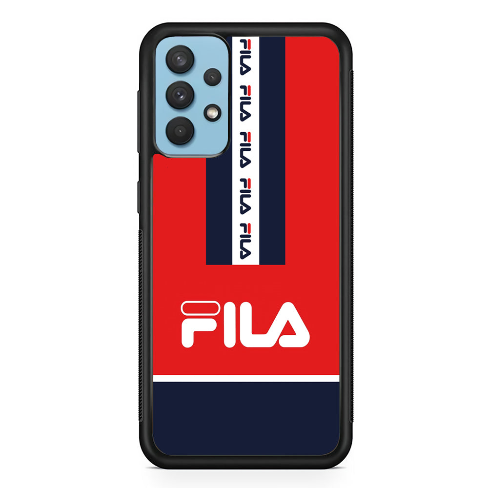 Fila Suit of Identity Samsung Galaxy A32 Case | Slim Rubber Case for Samsung Galaxy A32