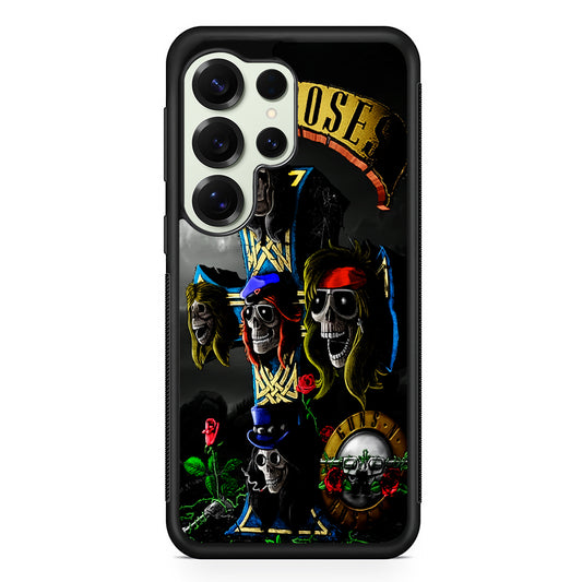 Guns and Roses Music Rock Samsung Galaxy S25 Ultra Case | Durable Rubber Case for Samsung Galaxy S25 Ultra