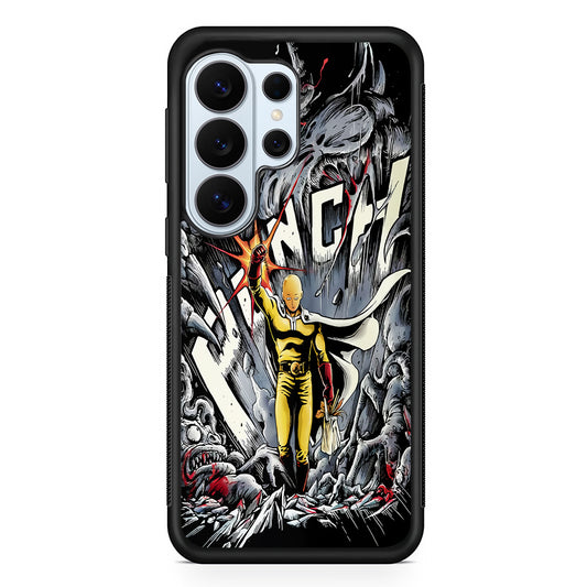 Saitama Hits The Monsters Samsung Galaxy S26 Ultra Case | Protective Phone Cover