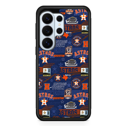 Houston Astros Retro Samsung Galaxy S26 Ultra Case | Protective Phone Cover
