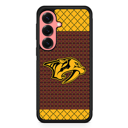 Nashville Predators Pattern Samsung Galaxy S25 Case | Protective Case for Samsung Galaxy S25