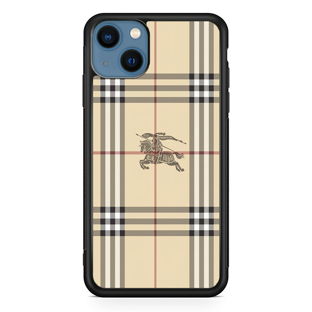 Burberry Latte Cream iPhone 15 Case | Slim Rubber Case for iPhone 15