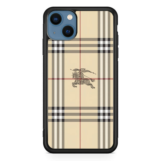 Burberry Latte Cream iPhone 14 Case | Slim Rubber Case for iPhone 14