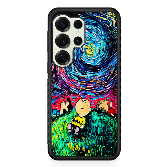 Charlie Friends Starry Night Samsung Galaxy S25 Ultra Case | Durable Rubber Case for Samsung Galaxy S25 Ultra