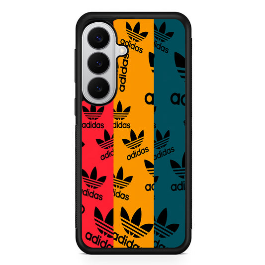 Adidas Logo Three Colours Samsung Galaxy S26 Case | Slim Samsung Galaxy S26 Rubber Case
