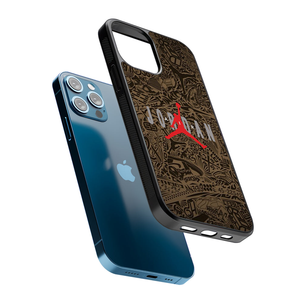 Air Jordan Summary of Accession 2D Rubber Phone Case | Slim Protective Phone Case