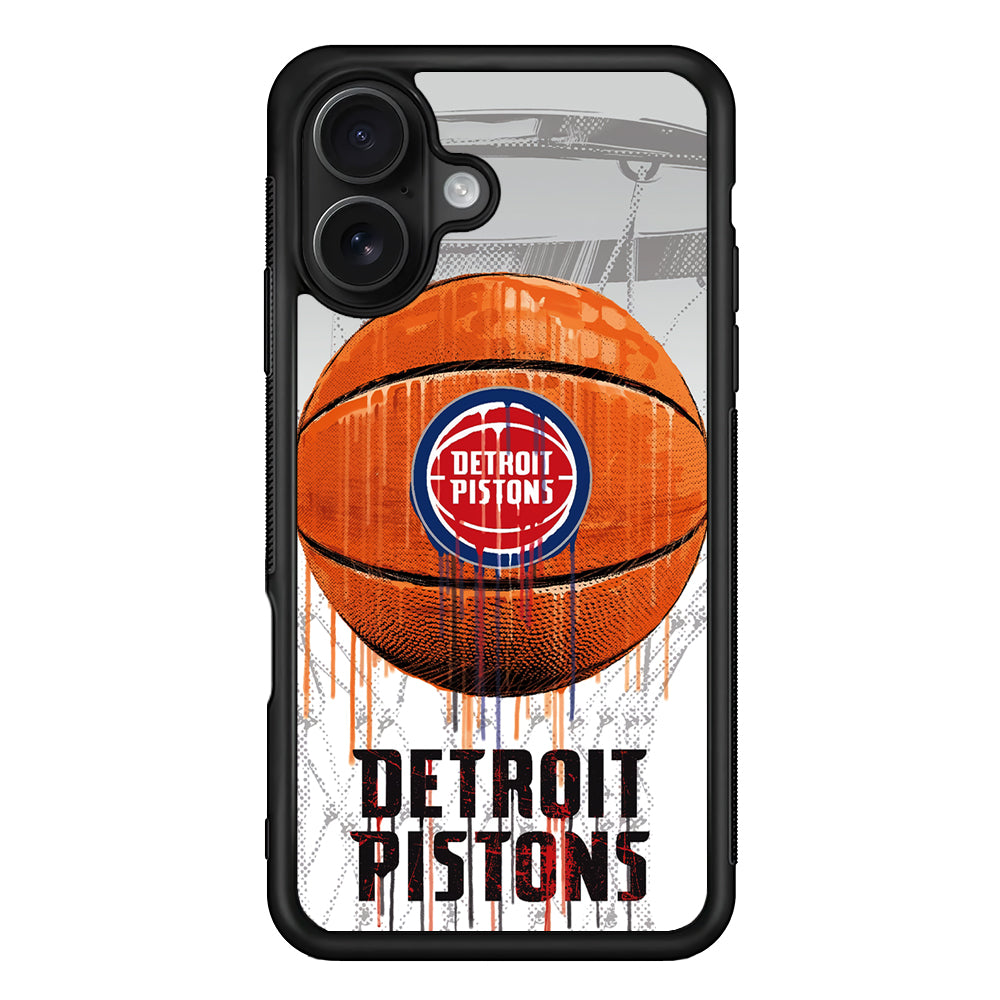 Detroit Pistons Ball iPhone 16 Case - Oxvistore