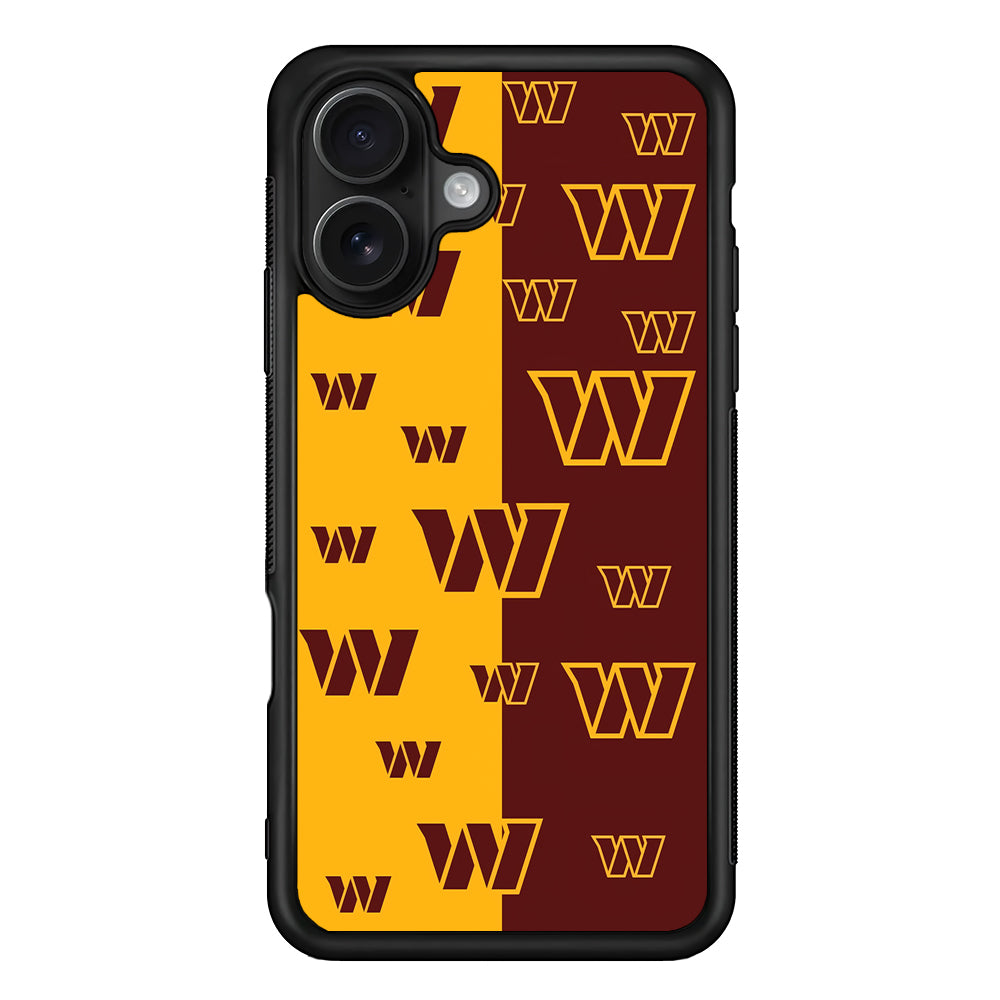 Washington Commanders Logo Pattern iPhone 16 Case - Oxvistore