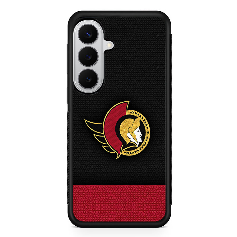 Ottawa Senators Pattern Samsung Galaxy S26 Case | Protective Rubber Cover