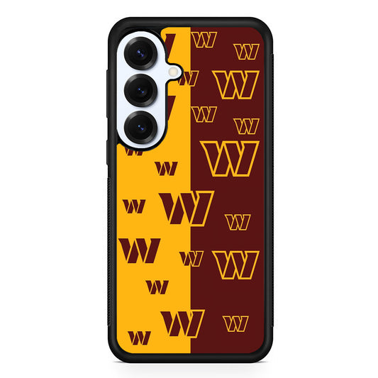 Washington Commanders Logo Pattern Samsung Galaxy S25 Plus Case | Slim Rubber Cover for Samsung Galaxy S25 Plus