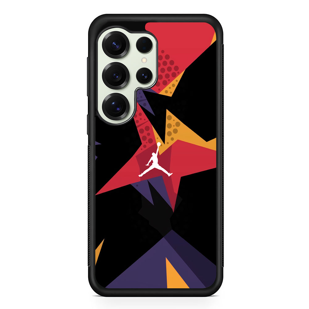 Air Jordan Silhouette of Footstep Samsung Galaxy S25 Ultra Case | Durable Rubber Case for Samsung Galaxy S25 Ultra