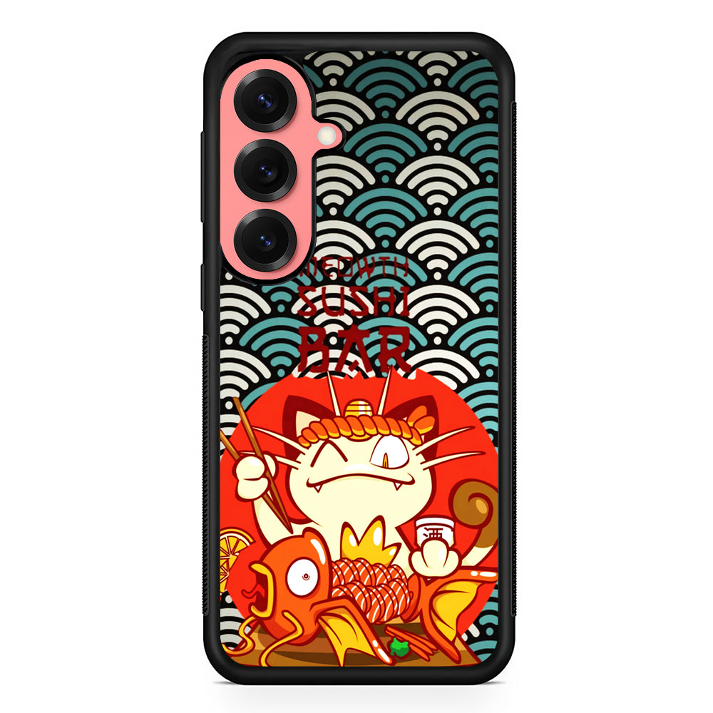 Pokemon Meowth Sushi Bar Samsung Galaxy S25 Case | Protective Case for Samsung Galaxy S25