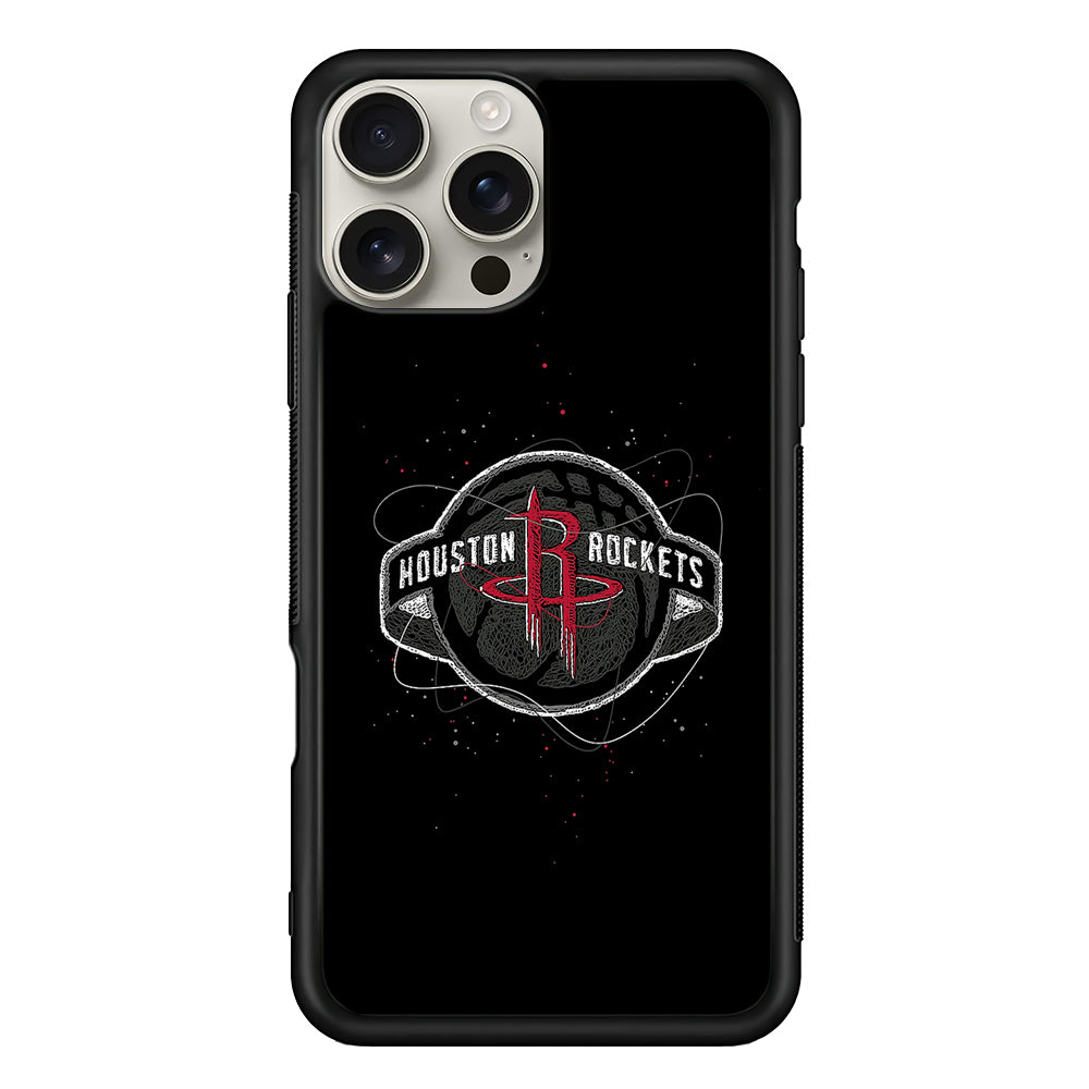 Houston Rockets Abstract iPhone 16 Pro Max Case | Stylish Protective Case for iPhone 16 Pro Max