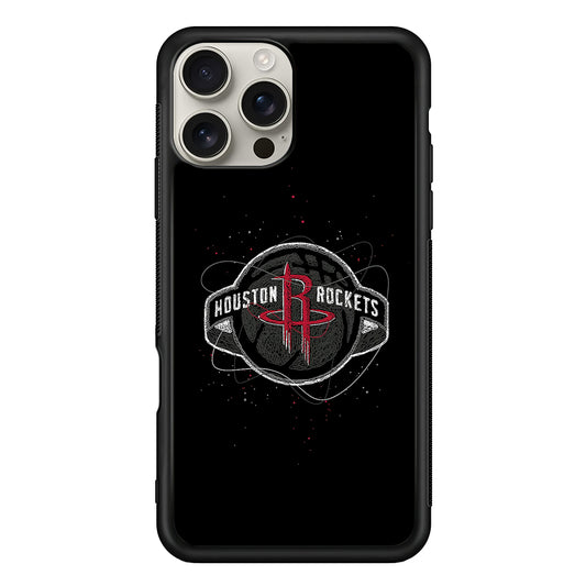 Houston Rockets Abstract iPhone 16 Pro Max Case | Stylish Protective Case for iPhone 16 Pro Max