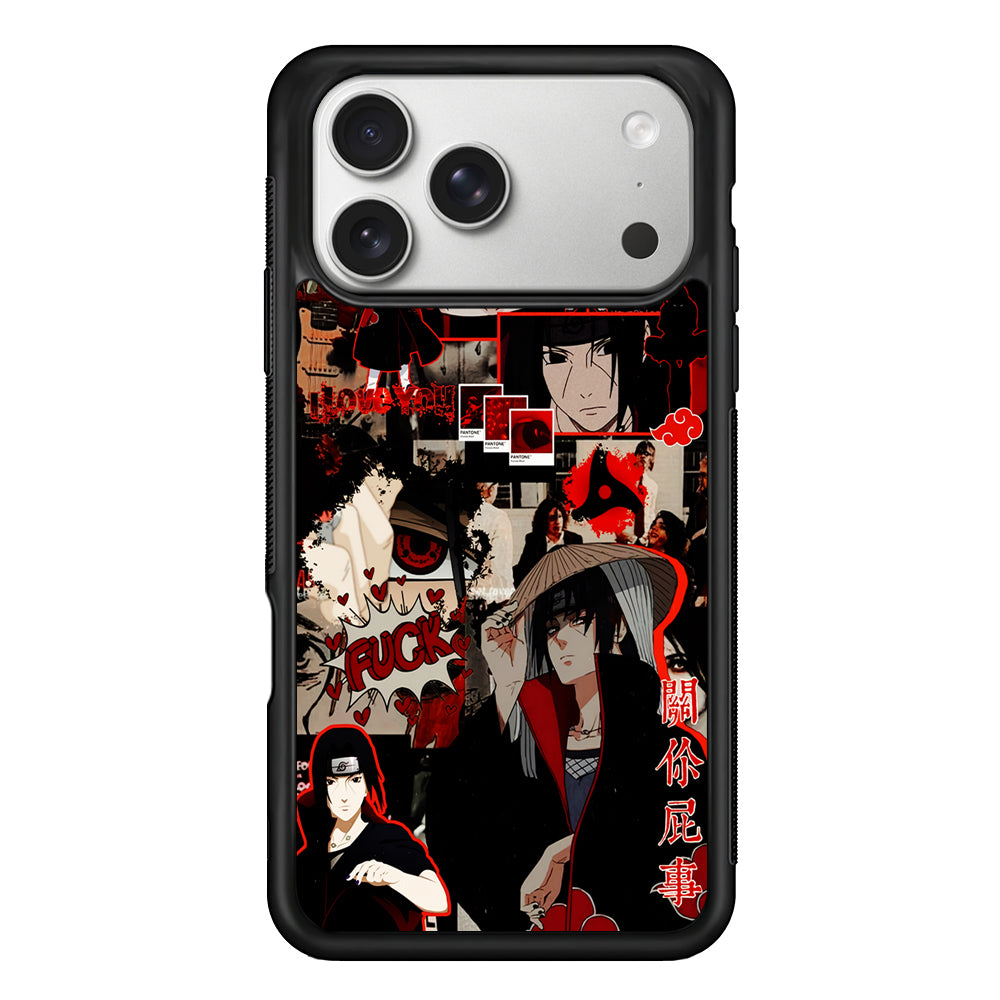 Itachi Uchiha Akatsuki Aesthetic iPhone 17 Pro Case | Slim Rubber Case for iPhone 17 Pro