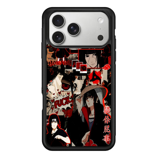 Itachi Uchiha Akatsuki Aesthetic iPhone 17 Pro Case | Slim Rubber Case for iPhone 17 Pro