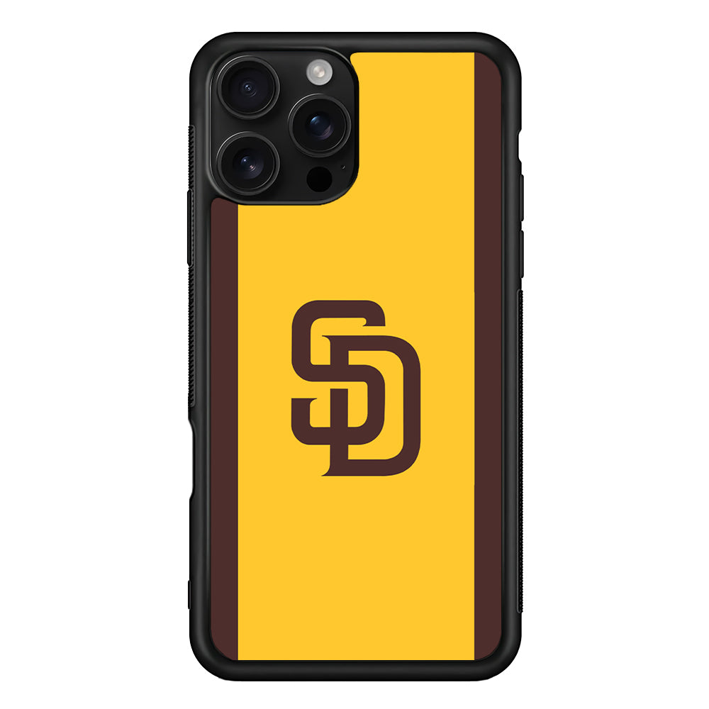 San Diego Padres Logo iPhone 16 Pro Case | Durable Protective Case for iPhone 16 Pro
