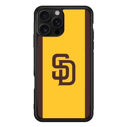 San Diego Padres Logo iPhone 16 Pro Case | Durable Protective Case for iPhone 16 Pro