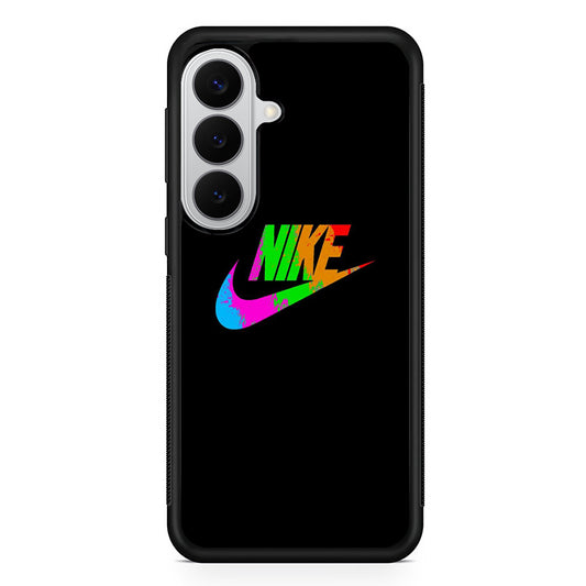 Nike Word Rainbow Samsung Galaxy S26 Case | Slim Samsung Galaxy S26 Rubber Case