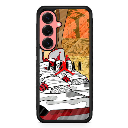 Air Jordan The Cartoon Shoes Samsung Galaxy S25 Case | Slim Protective Cover for Samsung Galaxy S25