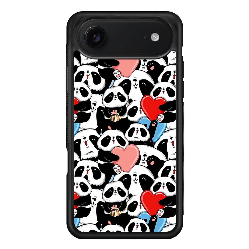 Pink Heart Panda iPhone 17 Air Case | Protective Case for iPhone 17 Air