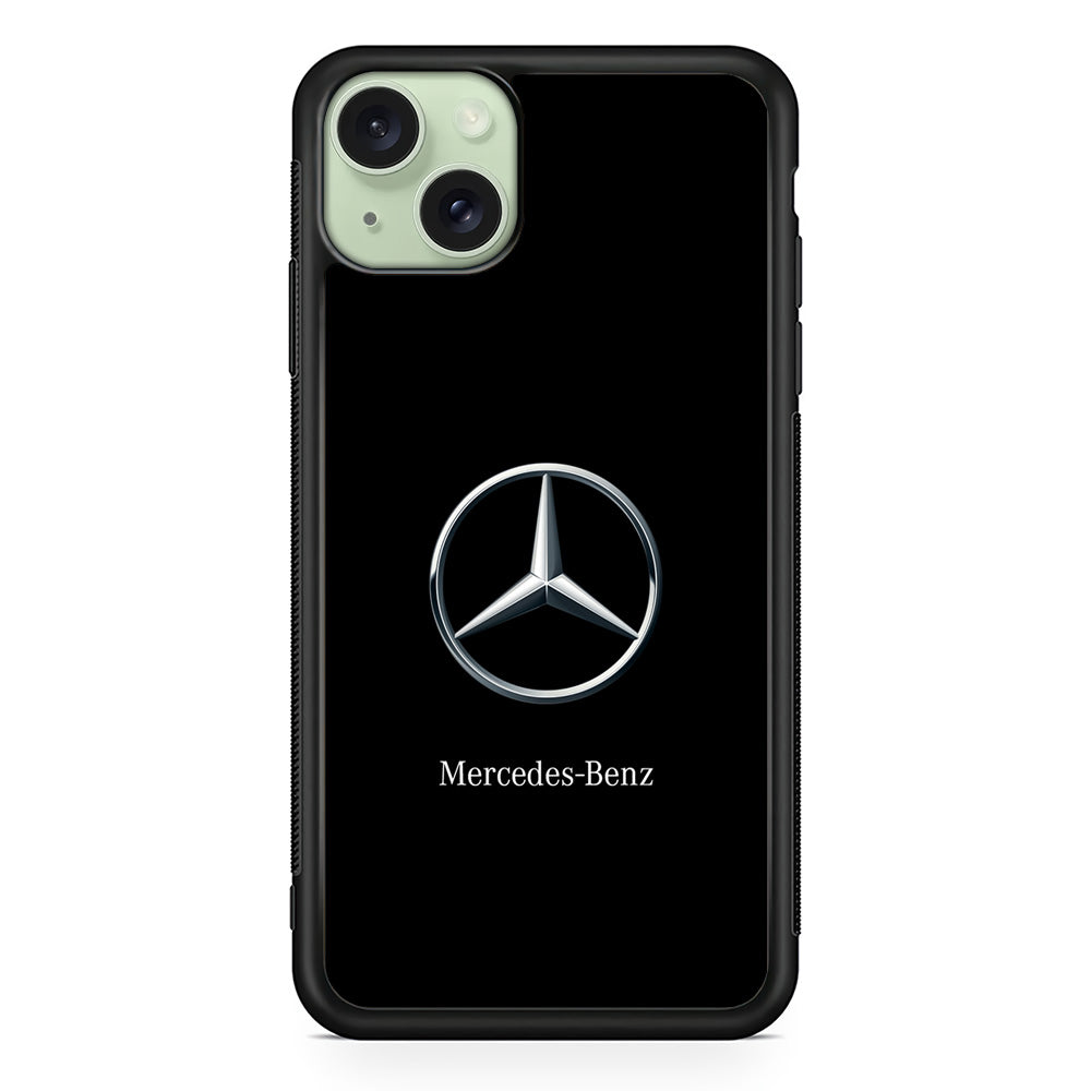 Mercedes-Benz Metallic Silver iPhone 14 Plus Case | Slim Rubber Case for iPhone 14 Plus