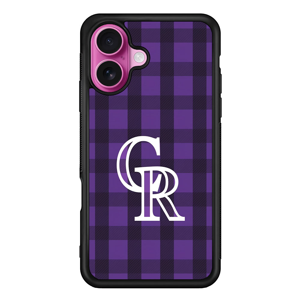 Colorado Rockies Pattern iPhone 17 Case | Slim Protective Rubber Phone Cover
