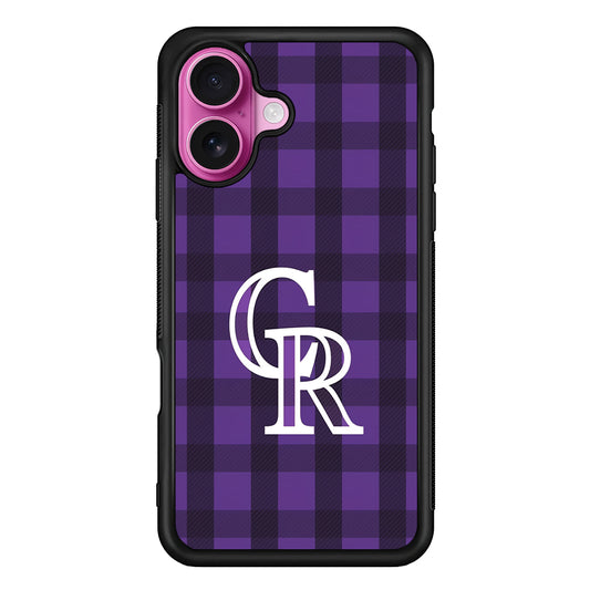 Colorado Rockies Pattern iPhone 17 Case | Slim Protective Rubber Phone Cover