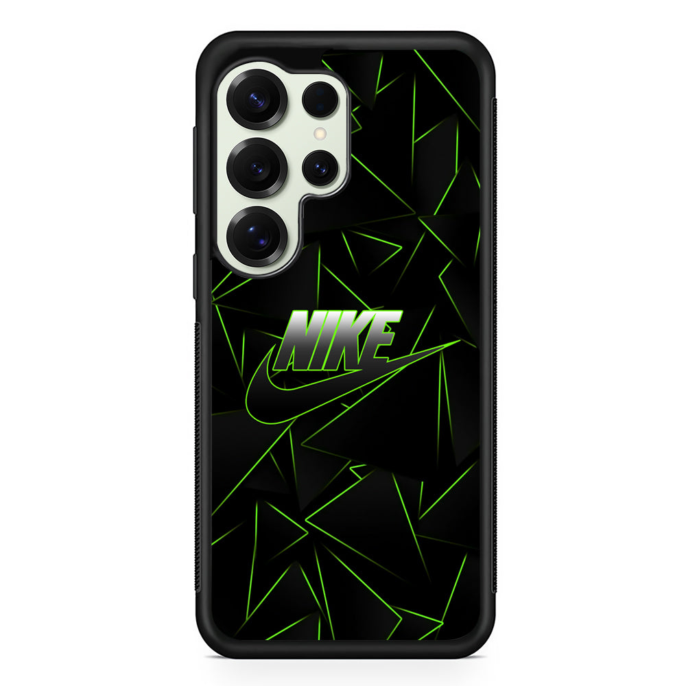 Nike Green Laser Point Samsung Galaxy S25 Ultra Case | Durable Rubber Case for Samsung Galaxy S25 Ultra