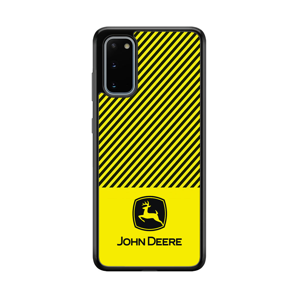 John Deere Black Patern Samsung Galaxy S20 Case | Slim Rubber Case for Samsung Galaxy S20