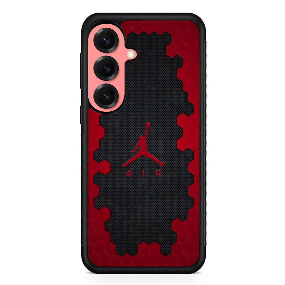 Air Jordan Red Honeycomb Samsung Galaxy S25 Case | Slim Protective Cover for Samsung Galaxy S25
