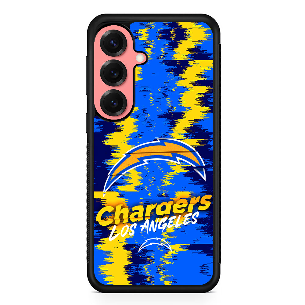 Los Angeles Chargers Abstract Color Samsung Galaxy S25 Case | Protective Case for Samsung Galaxy S25