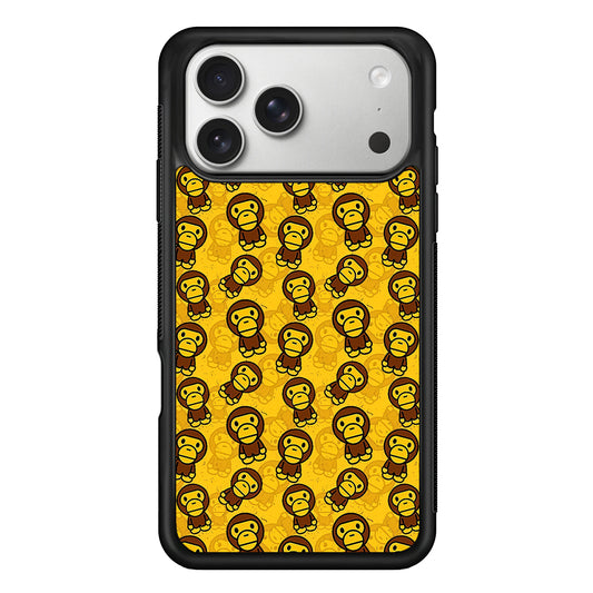 Bape Baby Milo Pattern iPhone 17 Pro Case | Slim Rubber Case for iPhone 17 Pro