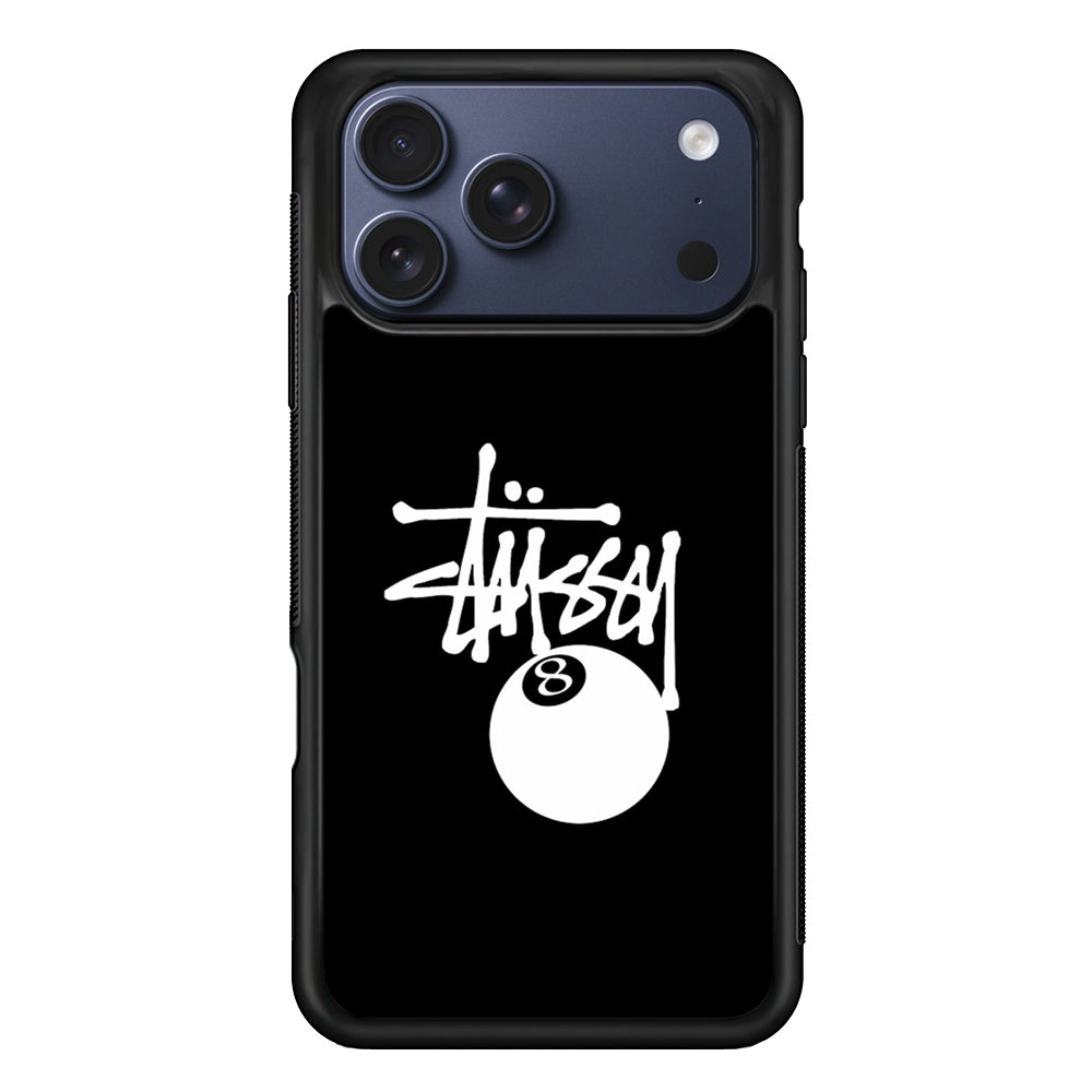 Stussy 8 Pool Ball iPhone 17 Pro Max Case | Slim Rubber Case for iPhone 17 Pro Max
