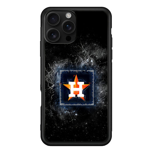 Houston Astros Abstract iPhone 16 Pro Case | Durable Protective Case for iPhone 16 Pro